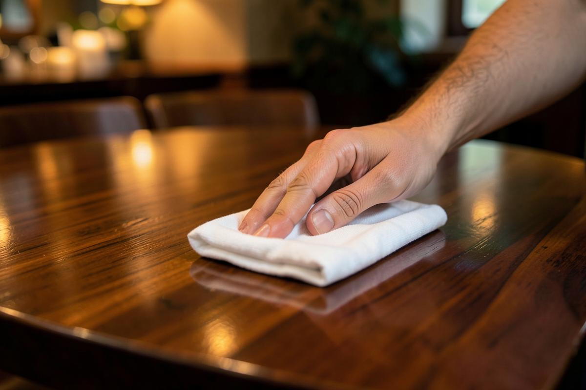 Caring for commercial wood surfaces